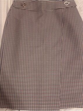 Houndstooth Pencil Skirt in Black and Cream NWOT H&M size 2